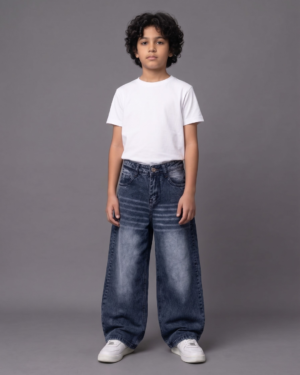 Oversized Streetwear Wide-Leg Jeans for Boys