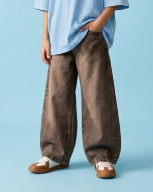 Earthy Tinted Baggy Denim Pants